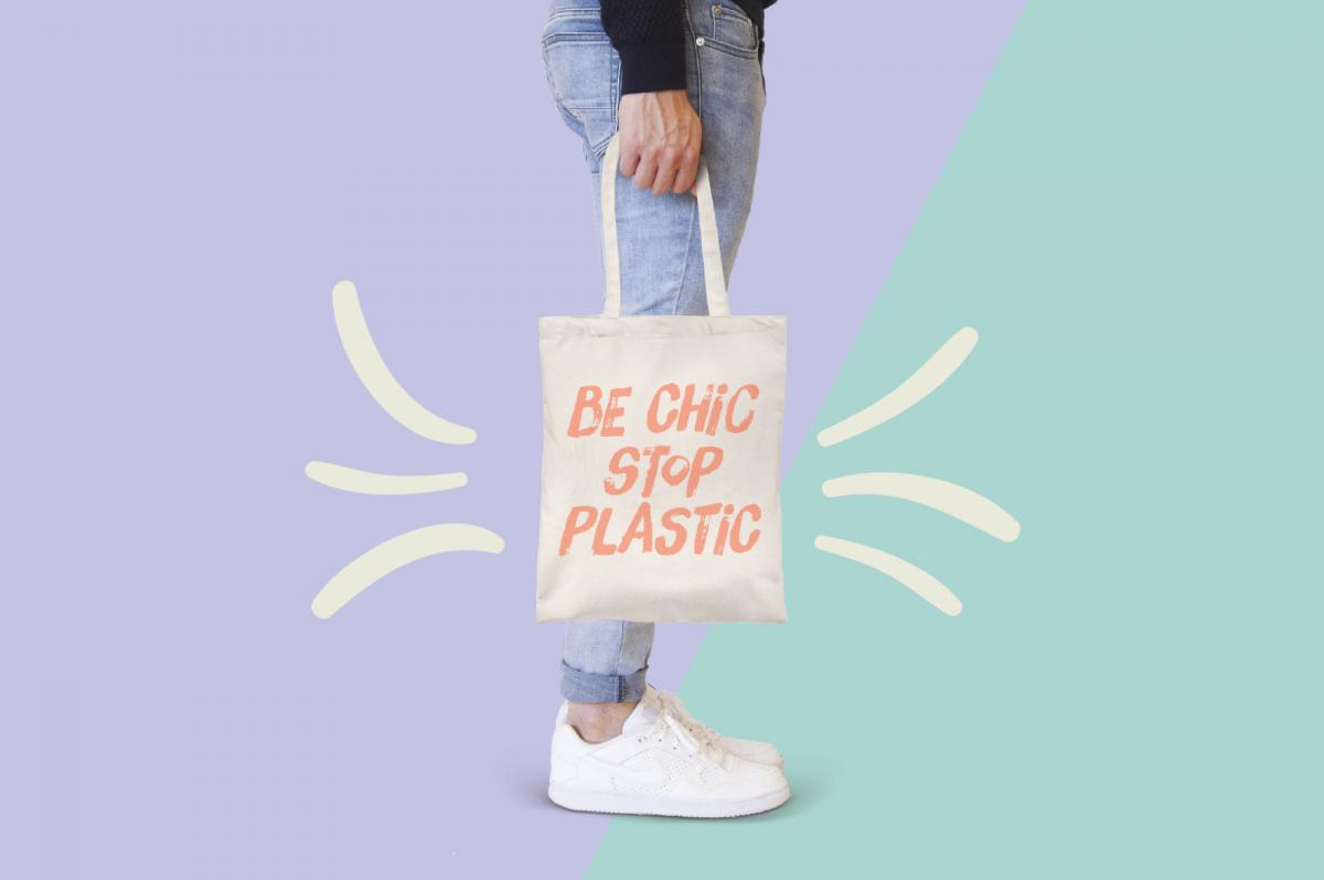 campagne be chic stop plastic sac