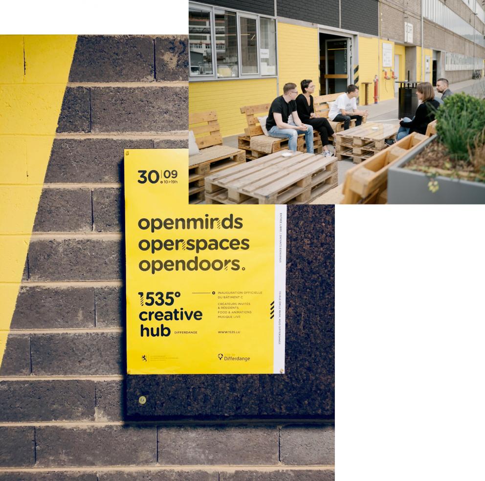 1535° creative hub poster portes ouvertes