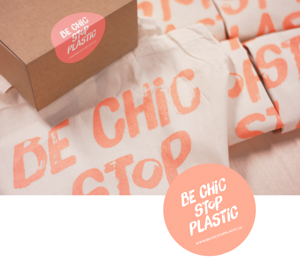 campagne be chic stop plastic sticker