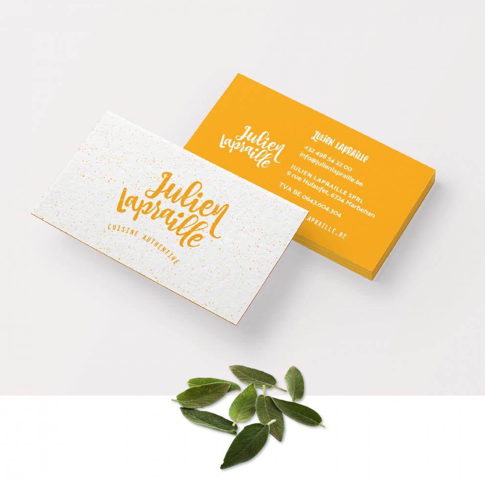 carte de visite business card Julien Lapraille