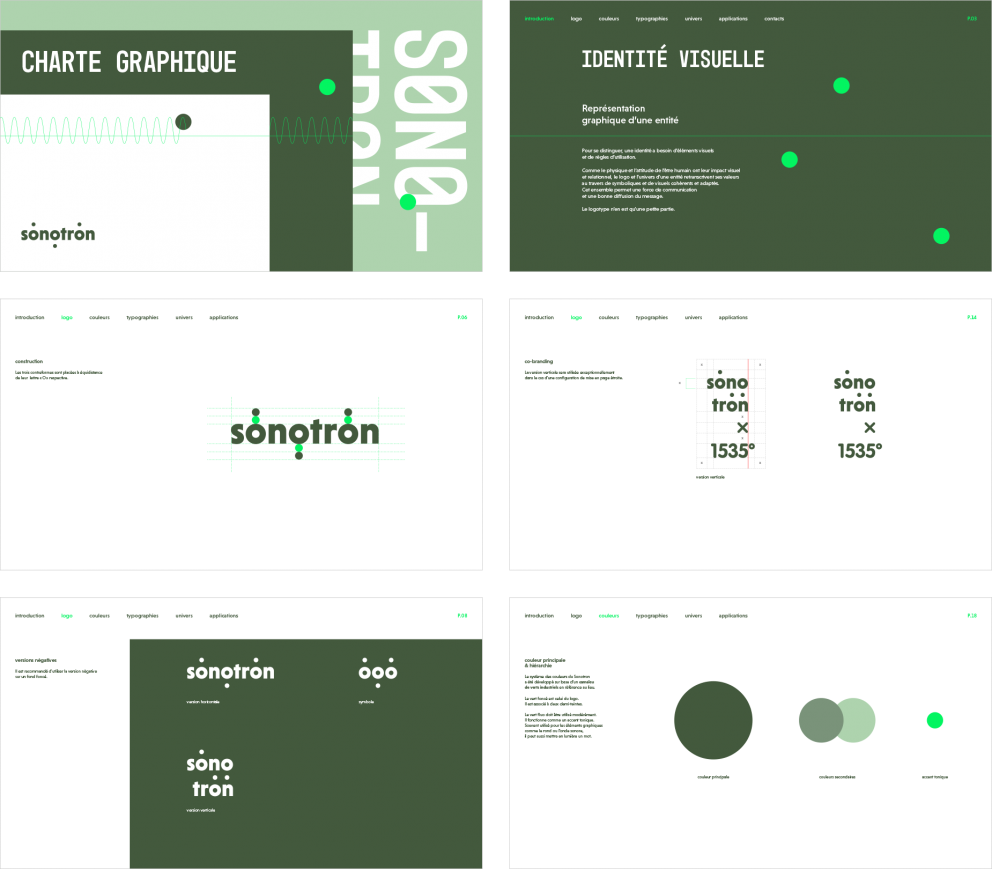 sonotron charte graphique corporate
